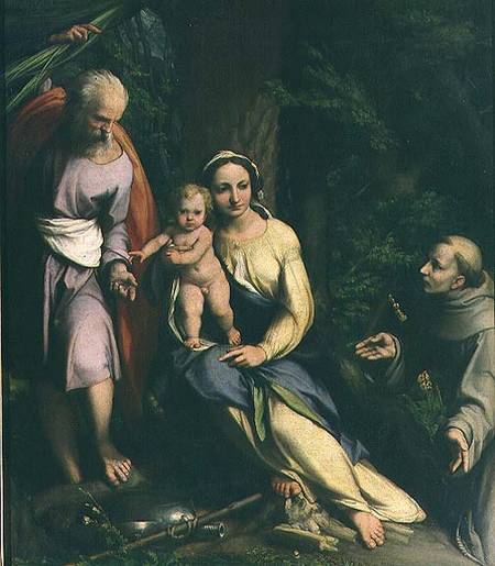 Rest on the Flight into Egypt à alias Antonio Allegri Correggio (alias Le Corrège)