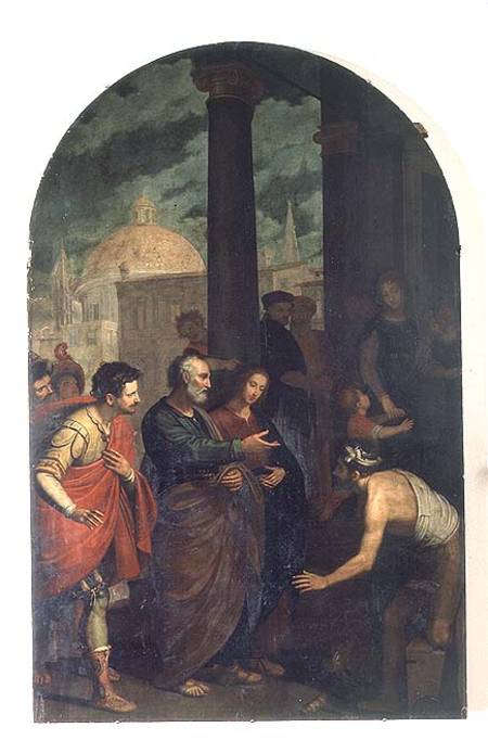 St. Peter and St. John Healing a Cripple à Cosimo Gamberucci ou Gambaruccio