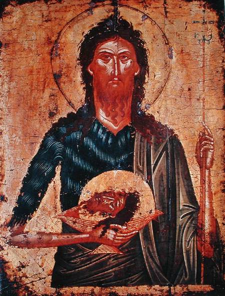 Icon of St. John the Forerunner à Cretan