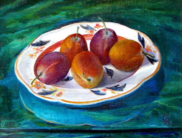 Fruit on a Staffordshire Dish à Cristiana  Angelini
