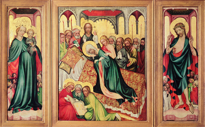 Roudnice Triptych, c.1400-10 (see 404565 for detail) à École tchèque