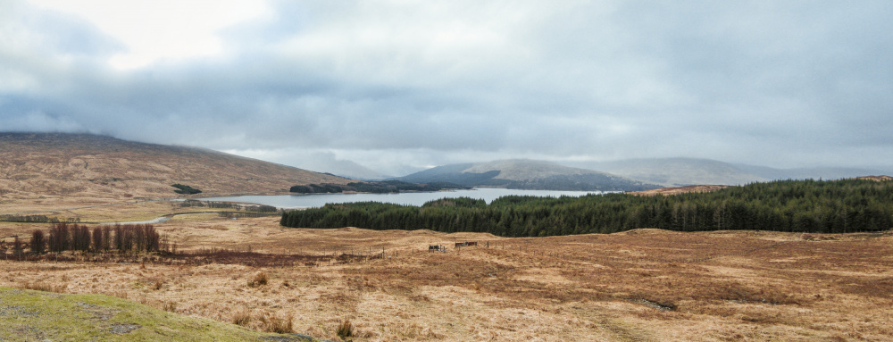 Panoramic View Of The Scottish Highlands à Dahlia Ambrose