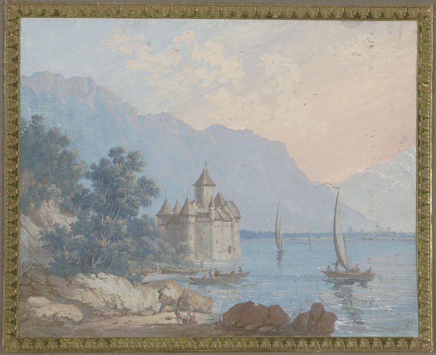 Wasserschloss Chillon im Genfer See à Dalbe