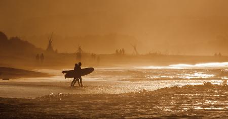 Evening surf