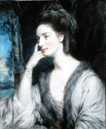 Lady Watkin Williams-Wynn (pencil & pastel heightened with bodycolour on paper) à Daniel Gardner