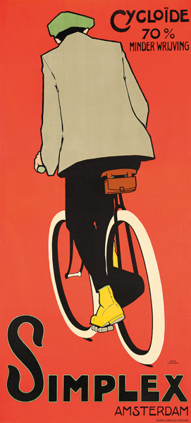 A poster advertising Simplex Amsterdam bicycles à Daniel Hoeksema