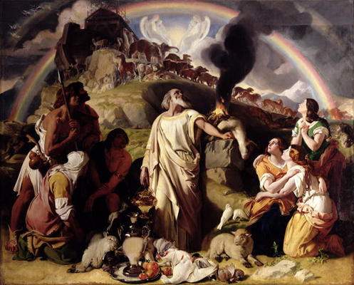 Noah's Sacrifice, 1847-53 (oil on canvas) à Daniel Maclise