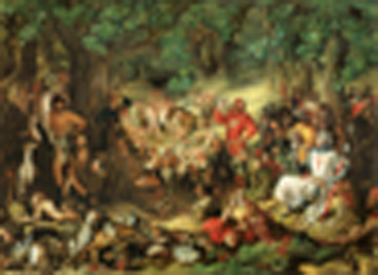 Robin Hood and his Merry Men Entertaining Richard the Lionheart in Sherwood Forest à Daniel Maclise