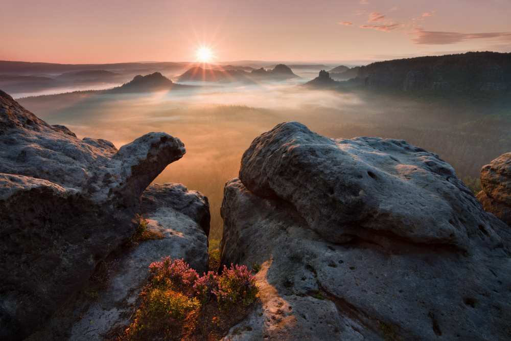Sunrise on the rocks à Daniel Rericha