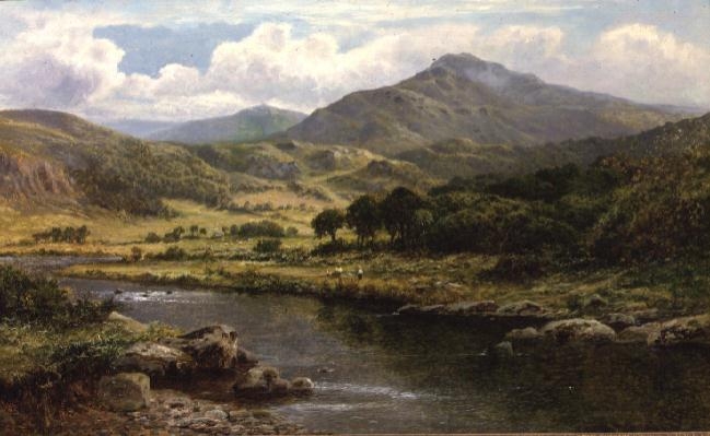 A Highland River Landscape à Daniel Sherrin