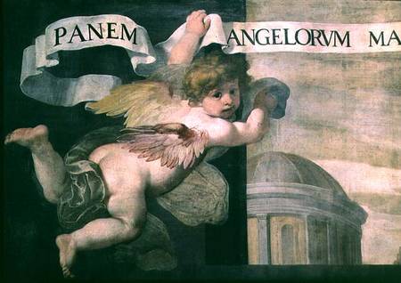 The Last Supper, detail of an angel à Daniele Crespi