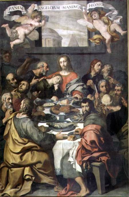 The Last Supper (for detail see 85153) à Daniele Crespi