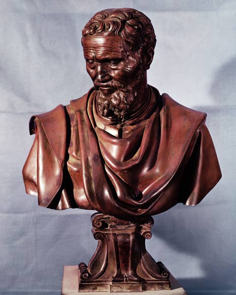 Bust of Michelangelo Buonarroti (1475-1564) à Daniele  da Volterra