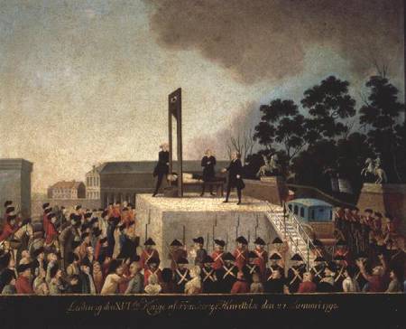 The Execution of Louis XVI (1754-93) à École danoise