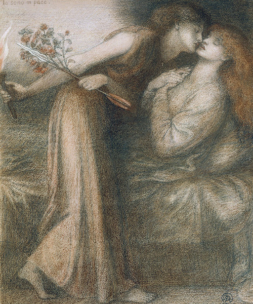 Dante's Dream on the Day of the Death of Beatrice (Io sono in pace) à Dante Gabriel Rossetti