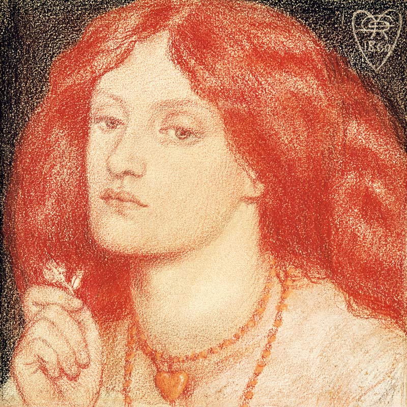 Portrait of Elizabeth Siddal (1834-62) à Dante Gabriel Rossetti