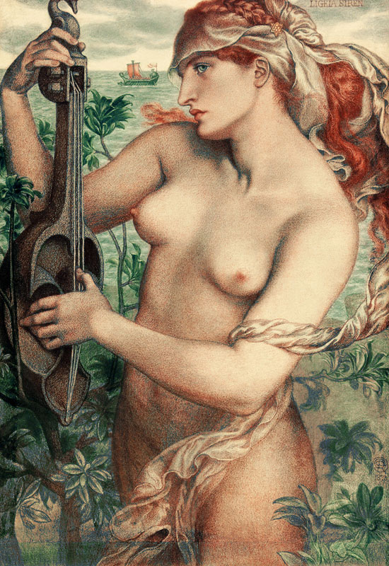 Rossetti / Sirene Ligeia / 1873 à Dante Gabriel Rossetti