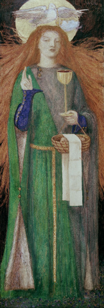 D.G.Rossetti / Maiden of the Grail à Dante Gabriel Rossetti