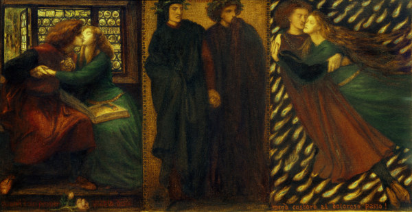 D.G.Rossetti / Paolo and Francesca. à Dante Gabriel Rossetti