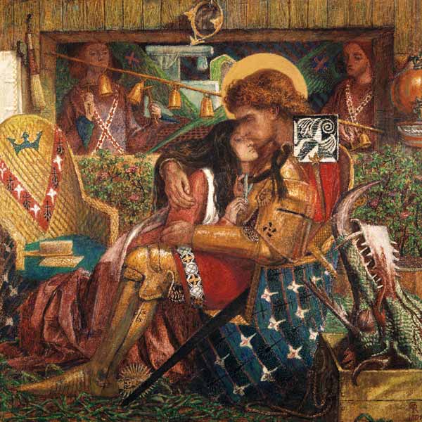 Le mariage de Saint Georges avec la princesse Sabra à Dante Gabriel Rossetti