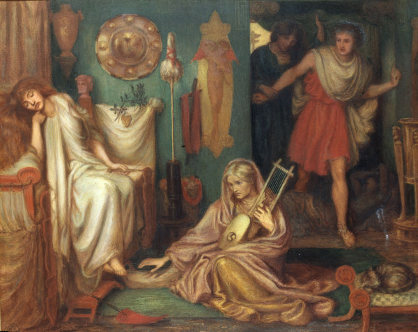 D.Rossetti, Return of Tibullus, 1868. à Dante Gabriel Rossetti