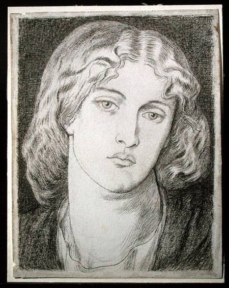 Fanny Cornforth (1824-1906) (pen & ink and grey wash on paper) à Dante Gabriel Rossetti