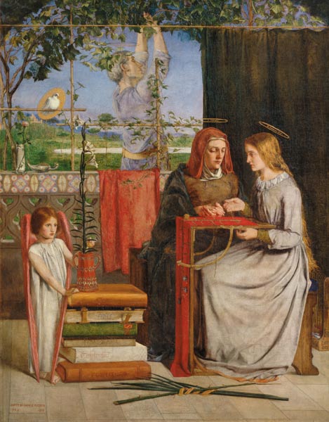 Rossetti / Girlhood of Mary Virgin à Dante Gabriel Rossetti
