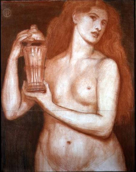 Study of a female nude à Dante Gabriel Rossetti