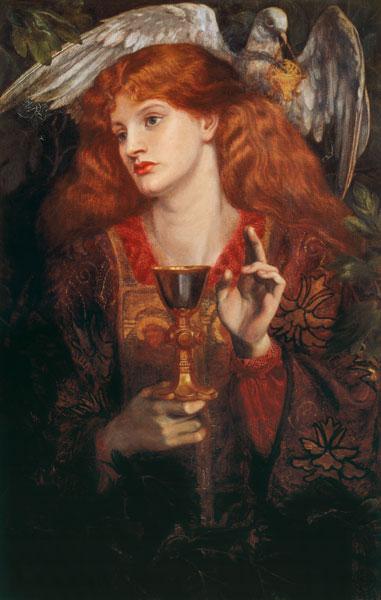 D.Rossetti, Damsel of Sanct Grail, 1874.