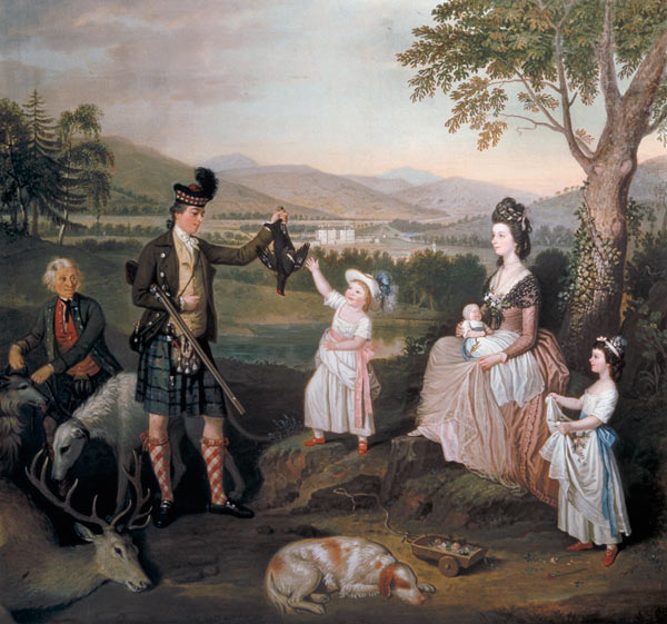 John, the 4th Duke of Atholl and his family à David Allan