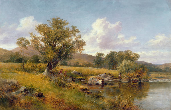 A River Landscape à David Bates