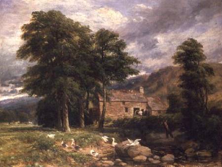 The Old Mill at Bettws-y-Coed à David Cox