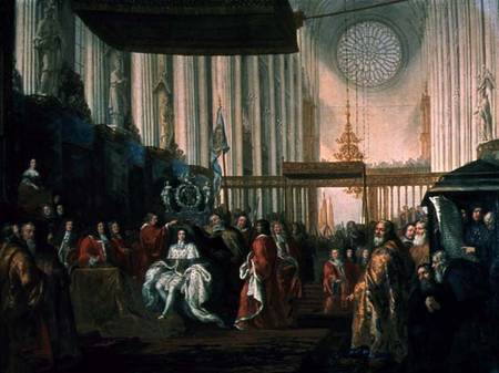 Coronation of Karl XI (1655-97) à David Klocker Ehrenstrahl