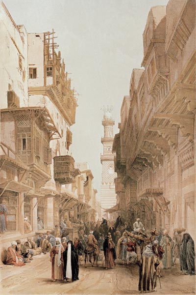 Cairo , Muristan à David Roberts