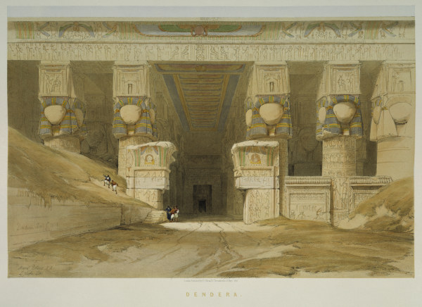 Dendera , Hathor Temple à David Roberts