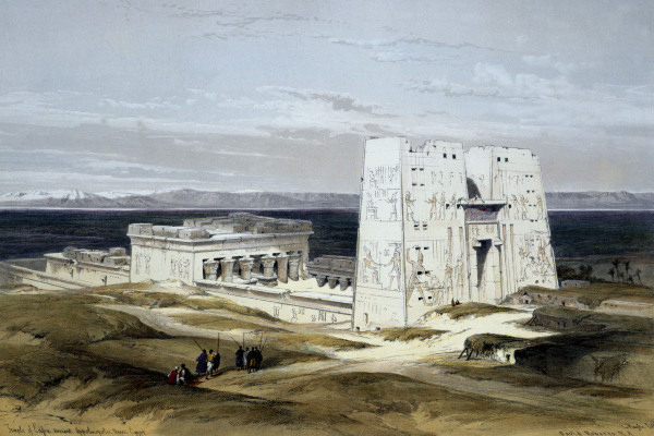 Edfu , Horus Temple à David Roberts