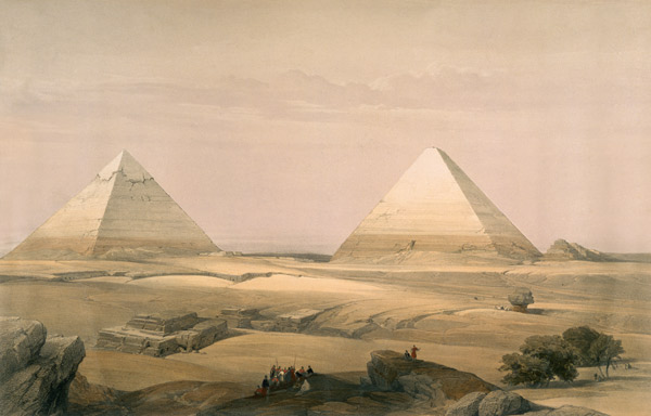 Giza , Pyramids à David Roberts