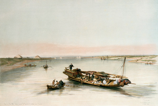 Nile w.Slave Boat à David Roberts