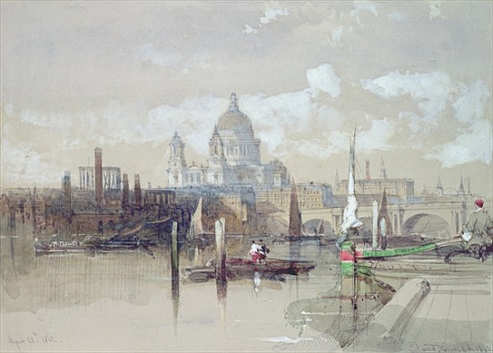 St. Pauls from the River à David Roberts
