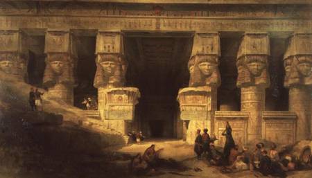 The Temple of Dendera, Upper Egypt à David Roberts