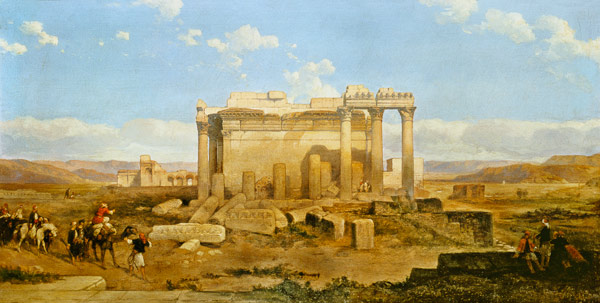 The Ruins of the Smaller Temple at Baalbeck à David Roberts