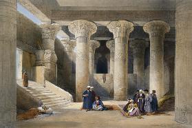 Interior of the Temple at Esna, Upper Egypt, from ''Egypt and Nubia''; engraved by Louis Haghe (1806