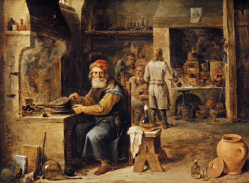 Der Alchimist. à David Teniers