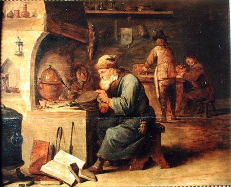 An Alchemist à David Teniers
