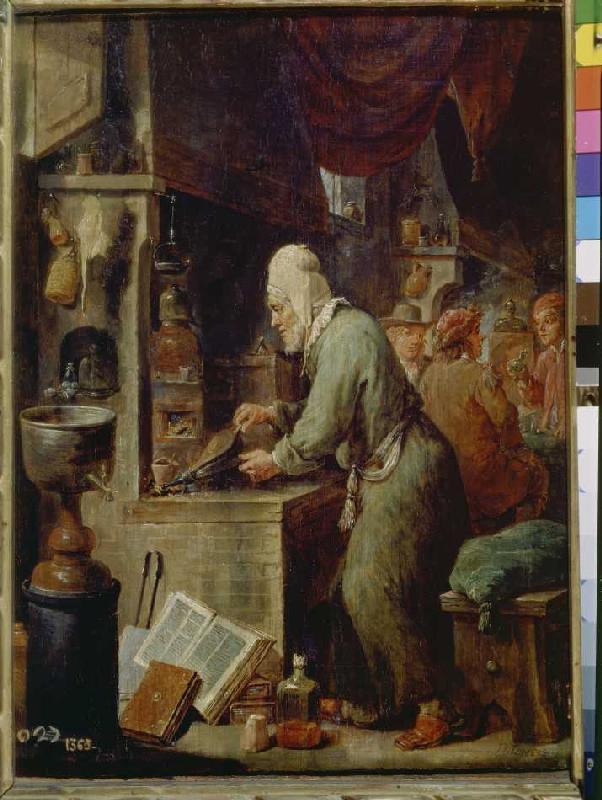 l'alchimiste à David Teniers