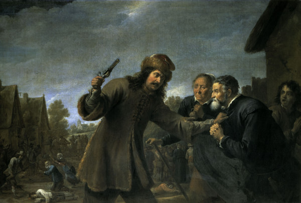 David Teniers d.J.,Überfall auf ein Dorf à David Teniers