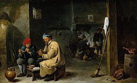 Dans la taverne de village à David Teniers