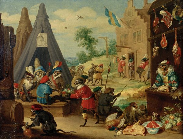 D.Teniers d.J., Affenfest à David Teniers
