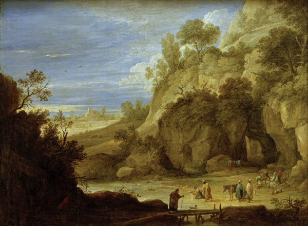 D.Teniers d.J., Felslandschaft mit ... à David Teniers