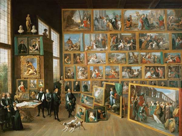 Archduke Leopold Wilhelm in his Gallery in Brussels à David Teniers